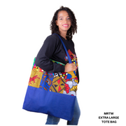 AFRICAN PRINTS ANKARA EXTRA LARGE  BAG.|  MRTW EXTRA LARGE  TOTE BAG