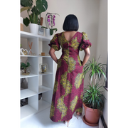 African Prints Ankara Slit Maxi  Dress | Chetachi Slit Maxi Dress