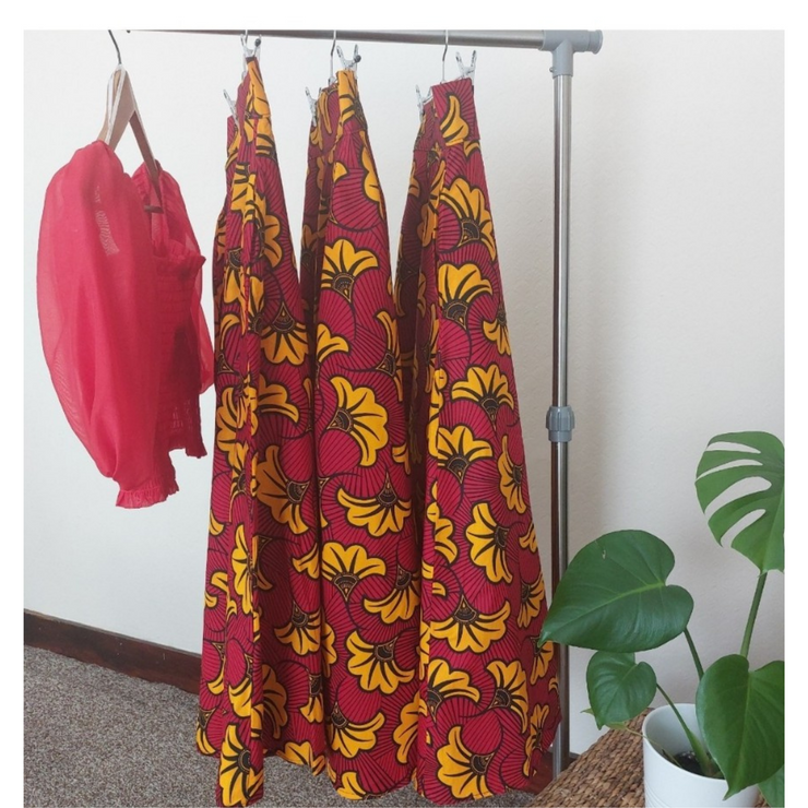 African Prints Ankara Skirt | Amarachi Blue Skirt